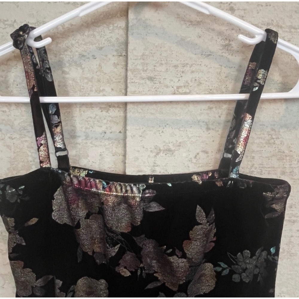 Rue21‎ Black Floral Velvet Mini Dress - Picture 5 of 11